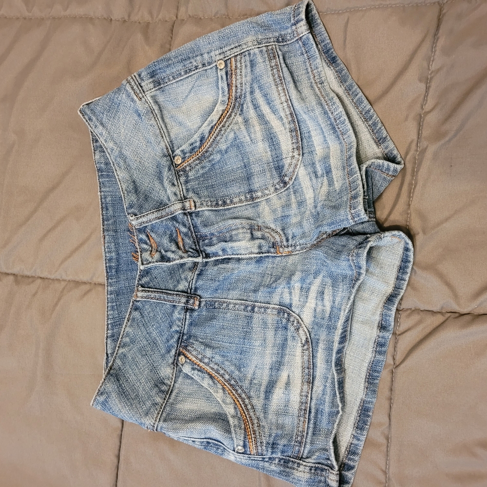 Mudd Light Blue Jean Shorts